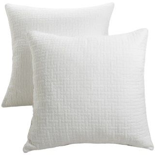 Ivy Hill Home Landon Quilted Cotton Pillow Shams   Euro, Pair 8971F 50