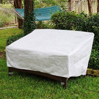 KoverRoos DuPont Tyvek White Deep Loveseat Cover   Outdoor Furniture Covers