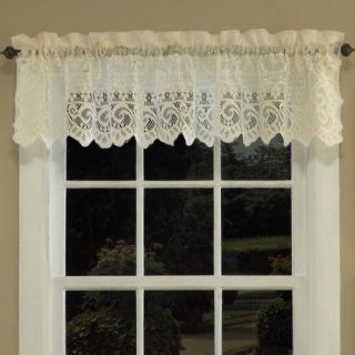 Sweet Home Collection Old World Style Floral Heavy Lace Curtain