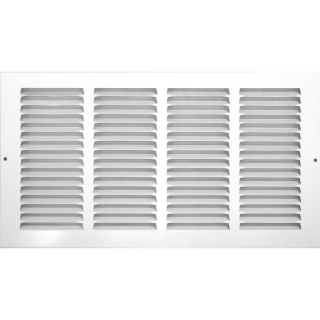 Accord 500 Series White Steel Louvered Sidewall/Ceiling Grilles (Rough Opening 10 in x 6 in; Actual 11.81 in x 7.8 in)