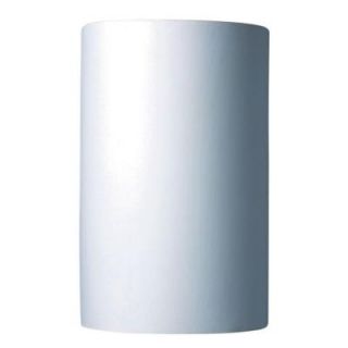 Filament Design Leonidas 1 Light Paintable Ceramic Bisque Large Cylinder Open Top and Bottom Sconce CLI CER1265W BIS