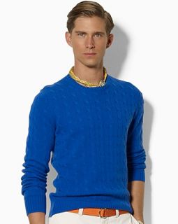 Polo Ralph Lauren Long Sleeved Cashmere Cable Knit Crewneck Sweater