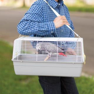 Prevue Pet Products Universal Pet Carrier Gray   Bird Cages