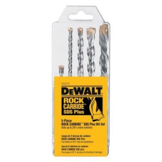 DEWALT Rock Carbide SDS+ Hammer Bit Set (5 Piece) DW5470