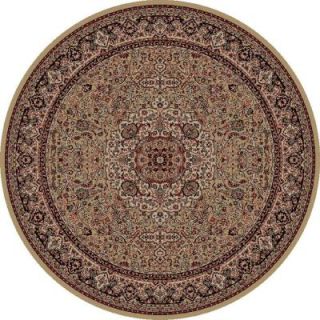 Concord Global Trading Persian Classics Isfahan Gold 7 ft. 10 in. Round Area Rug 20319
