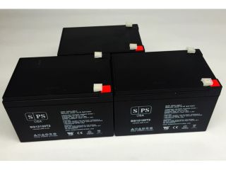 12v 12Ah TrueSpeed Power RiderDL 250  Scooter Replacement Battery (3 PACK) SPS BRAND