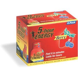 5 hour Energy Shots Berry, 6ct