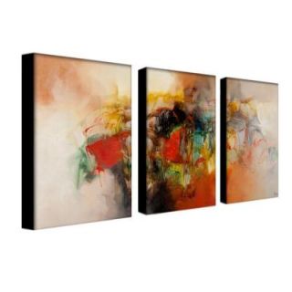 Trademark Fine Art 16 in. x 24 in. Abstract VI 3 Piece Canvas Art Set MA063 set