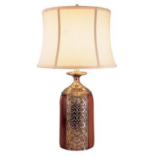OK LIGHTING 28 in. Antique Brass Florence Table Lamp DISCONTINUED OK 4207T