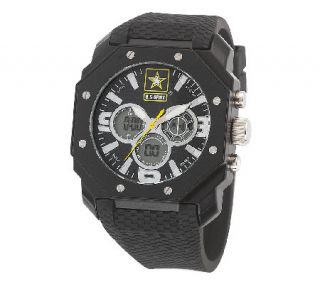 Wrist Armor Mens U.S. Army C28 Black & White Watch   J316346 —