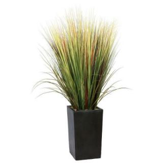 Laura Ashley 60 in. Tall High End Realistic Silk Grass Floor Plant with Contemporary Planter VHA100569