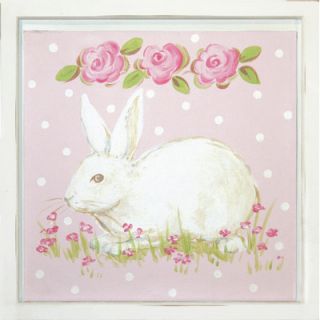 Bunny Facing Left Deco Framed Art by Renditions by Reesa