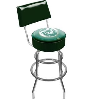 Trademark Colorado State University Padded Swivel Bar Stool in Back CLC1100 COST