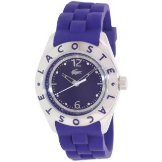 Lacoste Womens Biarritz 2000750 Purple Silicone Analog Quartz Watch