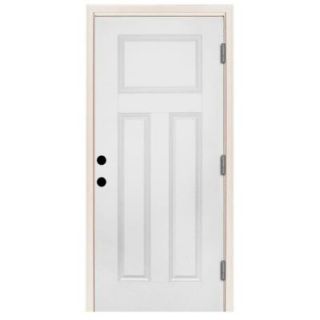 Steves & Sons 36 in. x 80 in. Premium 3 Panel Primed White Steel Prehung Front Door with 36 in. Left Hand Outswing and 6 in. Wall ST30 PR 30 6OLH