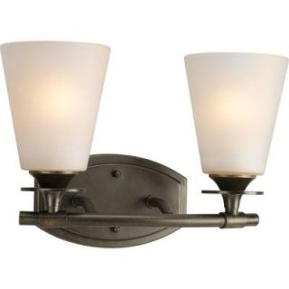 Progress Lighting Cantata Collection 2 Light Forged Bronze Vanity Fixture P3222 77