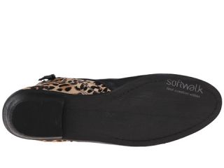 SoftWalk Rocklin Black/Tan Soft Tumbled Leather/Leopard
