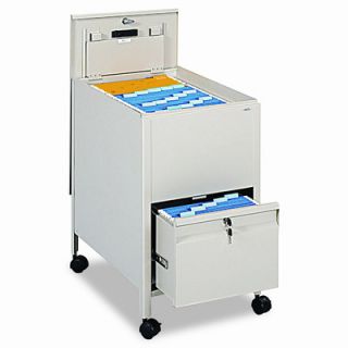 Locking Mobile Tub File with Drawer, Letter