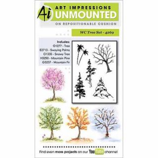 Art Impressions Watercolor Cling Rubber Stamp