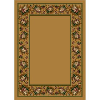 Milliken Imperial Rose Rectangular Cream Floral Tufted Area Rug (Common 4 ft x 6 ft; Actual 3.83 ft x 5.33 ft)