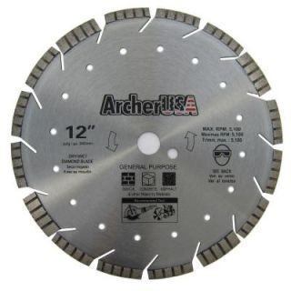Archer USA 12 in. Super Diamond Blade for General Purpose LDGP12T