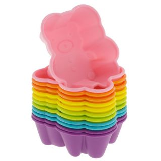 Silicone Bear Reusable Cupcake and Muffin Baking Cup