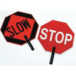 CORTINA 03 851 Paddle Sign, Stop/Slow, Plastic