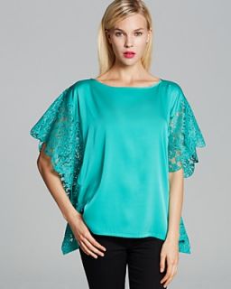 Catherine Malandrino Blouse   Cleo Lace Silk