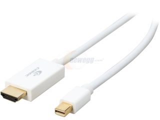 Coboc 3 ft. DisplayPort Male to VGA Male Cable (White)