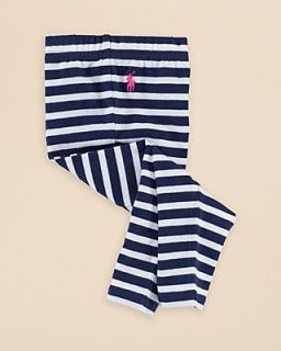 Ralph Lauren Childrenswear Infant Girls' Cotton Jersey Knit Stripe Leggings   Sizes 9 24 Months