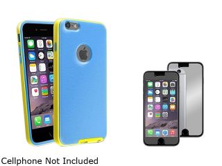 Insten Blue / Yellow PC Bumper Hybrid Case Cover + Mirror Screen Protector for Apple iPhone 6 Plus 5.5" 1984971