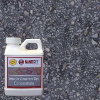 NanoSet Color 8 oz. Jet Stone Interior Concrete Dye Stain Concentrate NSCLR8OZ101