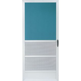 Comfort Bilt Oceanview White Aluminum Hinged Screen Door (Common 36 in x 80 in; Actual 35 in x 79.25 in)