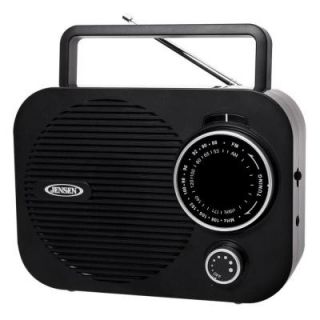 JENSEN Portable AM/FM Radio   Black MR 550 BK