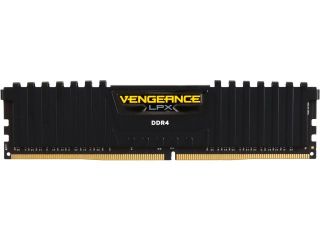 CORSAIR Vengeance LPX 16GB (4 x 4GB) 288 Pin DDR4 SDRAM DDR4 2400 (PC4 19200) C14 Memory Kit   Black Model CMK16GX4M4A2400C14