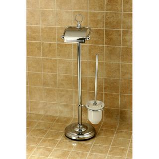 Kingston Brass Vintage Free Standing Pedestal Toilet Paper and Brush