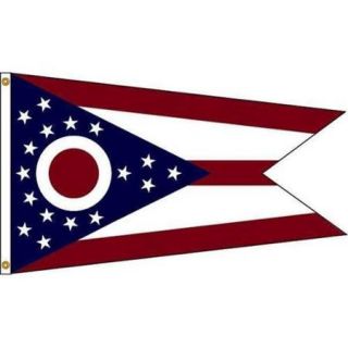 Annin Flagmakers 144270 4 ft. X 6 ft. Nyl Glo Ohio Flag