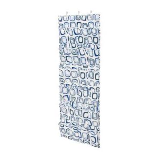 Honey Can Do Over the Door 24 Pocket Blue And White Shoe Organizer SFT 01561