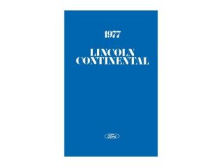 1977 Linocln Continental Owners Manual User Guide Reference Operator Book Fuses