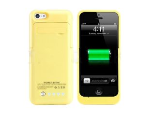 Green 2200m Slim External Rechargeable Backup Battery Power Charger Case For iphone 5c 5g 5s