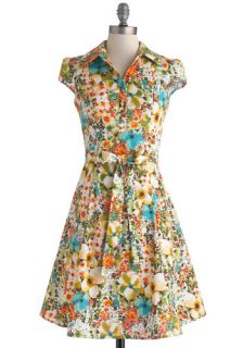 Soda Fountain Dress in Floral  Mod Retro Vintage Dresses
