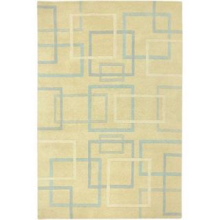 Wildon Home Abrielle Hand Knotted Ivory Area Rug