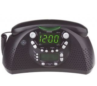 GE Dual Alarm AM/FM Clock Radio and Bedroom Phone w/Caller ID —