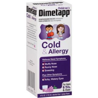Children's Dimetapp Cold & Allergy Antihistamine & Decongestant Liquid 4 fl oz