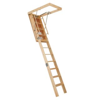 Century Industries, Inc. 10 1/4 ft Wood 350 lb Type I Attic Ladder