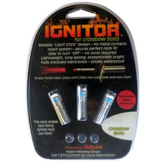NuFletch Ignitor Replacement Bulbs and Nocks 3 Pack Blue .285/.295/.300/Moon 824898