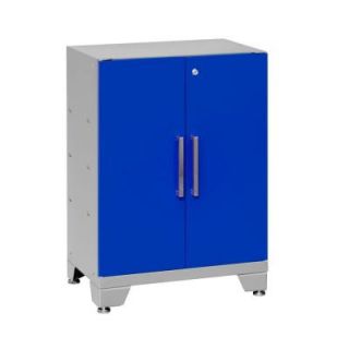 NewAge Products Performance 33 in. H x 24 in. W x 16 in. D 2 Door Steel Garage Base Cabinet in Blue 36302