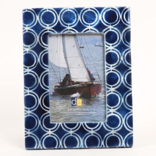 DEI Latitude 38 4 x 6 Nautical Circle Capiz Picture Frame