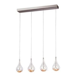Bel Air Lighting 4 Light Polished Chrome Pendant with Clear Glass MDN 1125