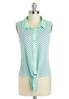 Tied Together With Style Top  Mod Retro Vintage Short Sleeve Shirts